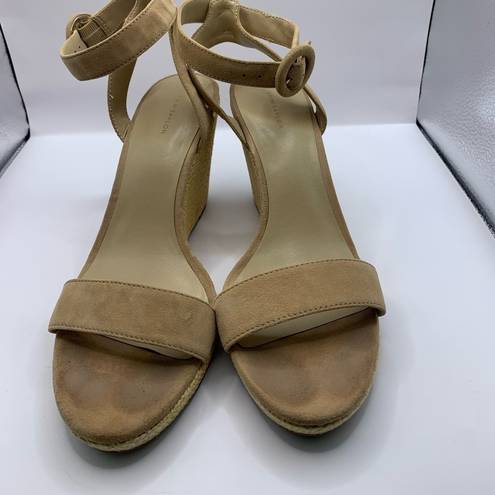 Ann Taylor  Biege wedge heel sandal size 8.5M open toe