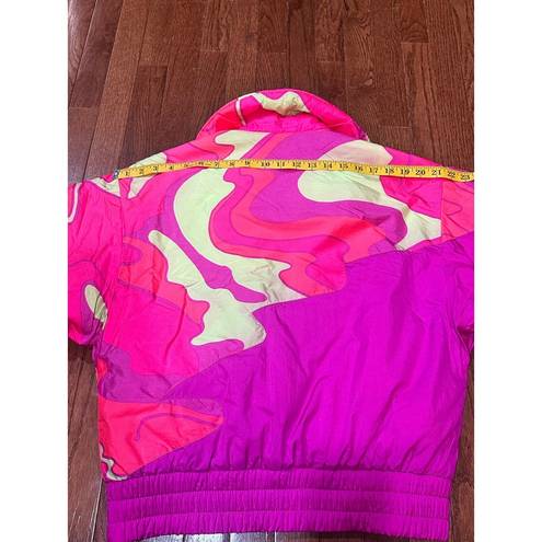 Vibrant Vintage 80s Snuggler Seattle Skiwear Neon Ski Jacket  Pink Medium RARE