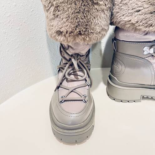 GUESS Women’s Larya Faux Fur Puffer Winter Taupe Boots/Sz:8.5/NWT