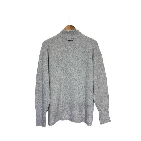 Everlane  The Cozy-Stretch Pullover Sweater Heathered Grey XS