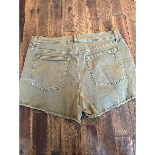 Pistola  cut off green denim jean shorts size 32