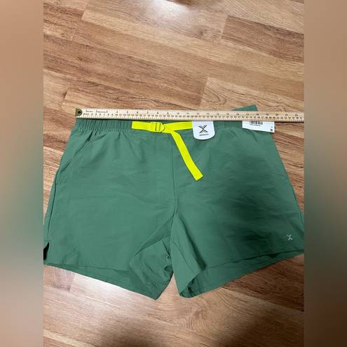 Xersion NWT  Womens XL Workout Shorts Harbor Green Drawstring