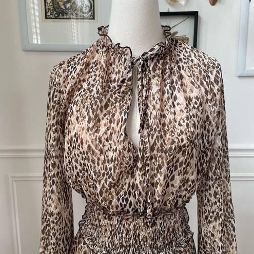 ZARA Date Night Mini Dress Leopard Print Mob Wife XS - $25 - From Krista