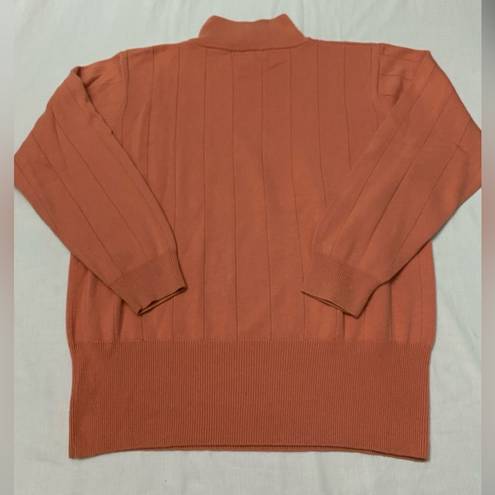 Dress Barn  Orange Mock Neck Sweater