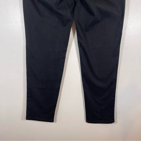 NYDJ  Skinny Ankle Jeans Black High Ride Stretch Size 2