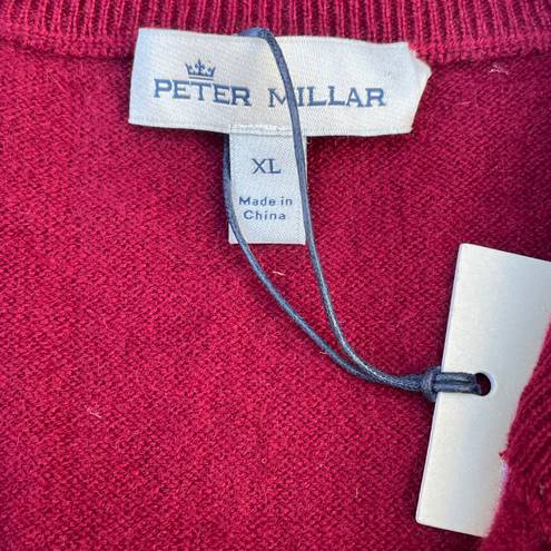 Peter Millar Brand New  Red Cashmere Vest Sweater