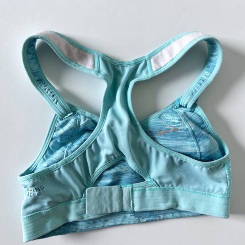 Brooks sports bra size 32B blue Rebound Racer