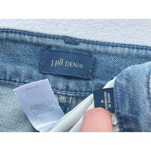 J.Jill  Denim Bermuda Jean Stretch Shorts Size 4