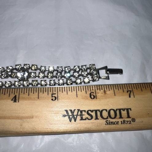 The Row Vintage Prong Set Triple Rhinestone Bracelet