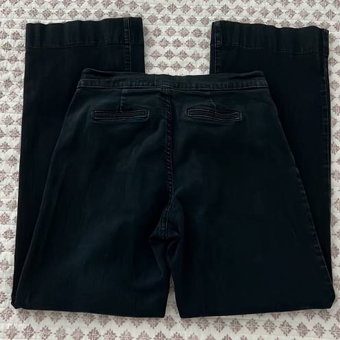 NYDJ  Black Denim Stretch Trouser Jeans Not Your Daughters Size 6 Petite