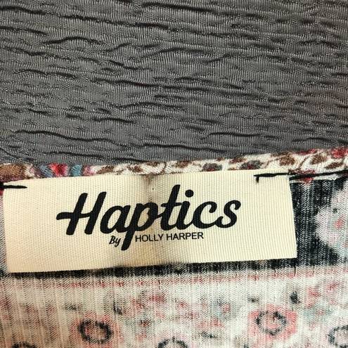 Harper Haptics by Holli, , 2X paisley floral, fleur-de-lis pattern top