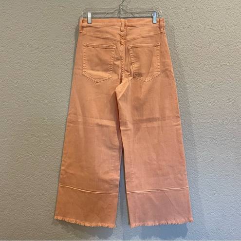 Banana Republic  *High Rise *Wide Leg *Crop Jeans in Peach Punch - NWT!