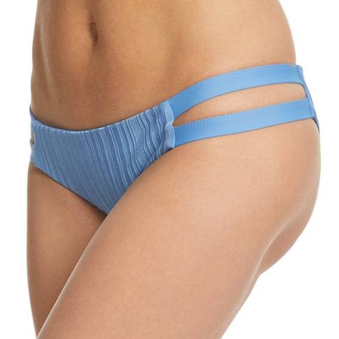 Tavik swim New Tavik Slinky Rib Minimal Bikini Bottom Chloe Cut Out Sides Sea Blue