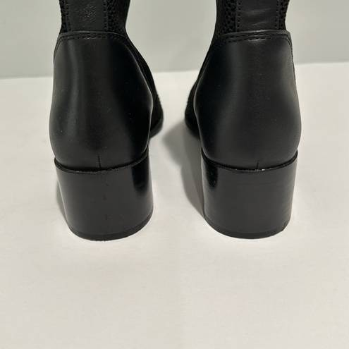 Everlane  Knit Leather Trim Glove Booties Black Size 5.5 stretchable