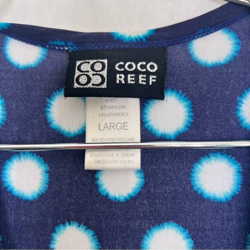 Coco reef  Blue V-Neck Swimsuit Coverup Size large