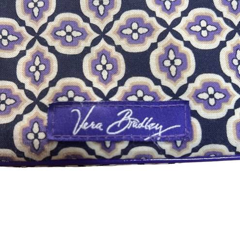 Vera Bradley  Women’s Purple Floral Print Zipper Closure Clutch Size Small