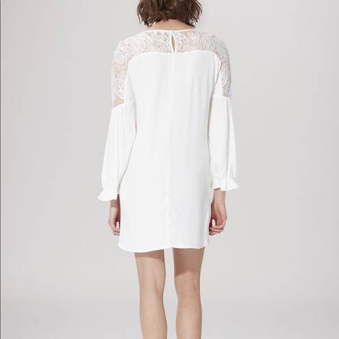 Maje NWT  Razdy ivory lace insert tunic dress