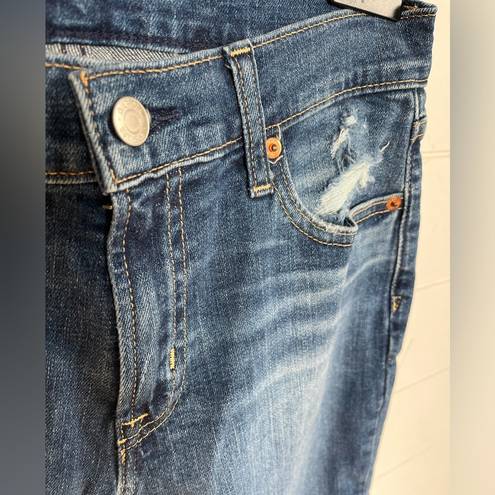 Gap NWT Petite  Mid rise vintage medium wash ankle girlfriend jeans size 0