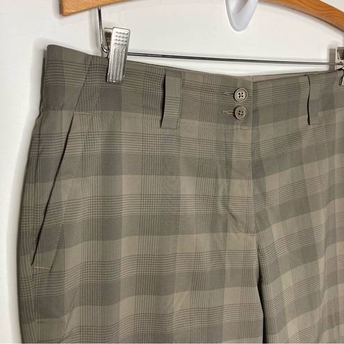 Nike  golf straight Leg Pants brown plaid size 12