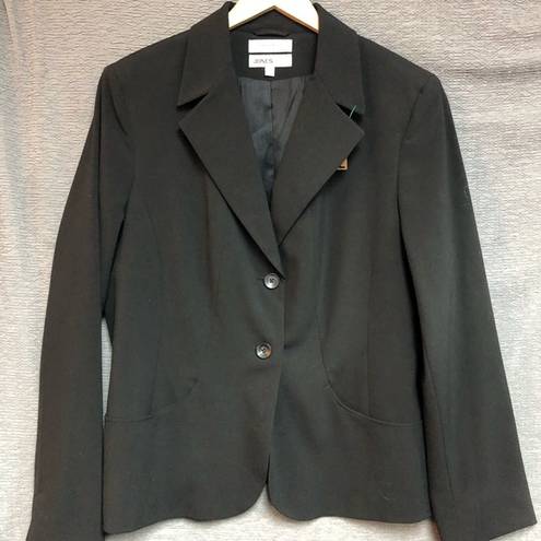 Krass&co Jones and , 16 stretch black blazer, jacket, two buttons, two pockets