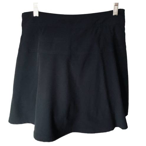 Rafaella  LADIES RESORT WEAR LINED SIDE ZIP SOLID BLACK SKORT NWT 8