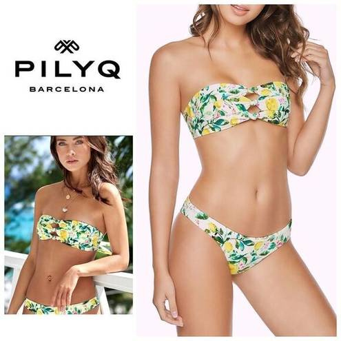 PilyQ New.  lemons bikini set. S-top/M-bottom  . Retails $168