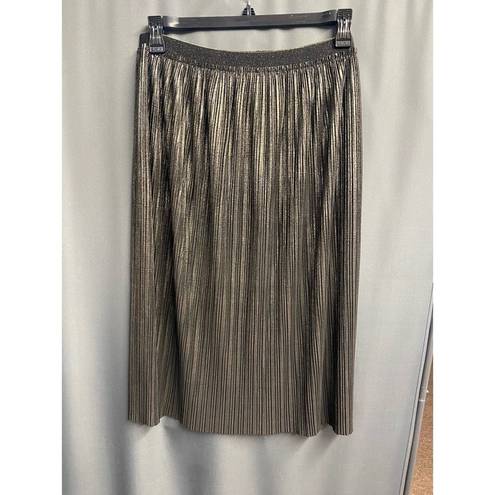 St. John  Foiled Pleated Jersey Skirt Collection large  NWOT b49