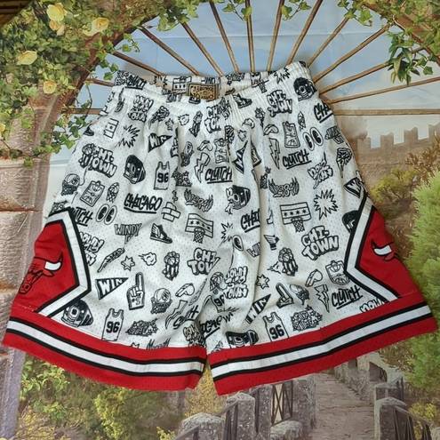 Mitchell & Ness 13  NBA doodle shorts Chicago bulls size large