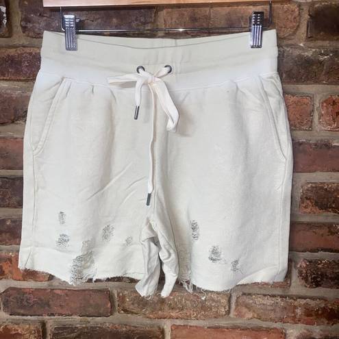 n:philanthropy NWT  Coco Beige Distressed Sweat Shorts Women's Size Small