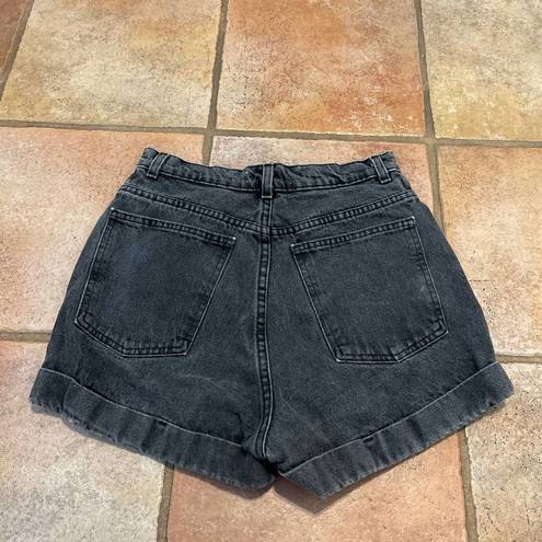 American Apparel Vintage Y2K  high waist cuffed denim shorts