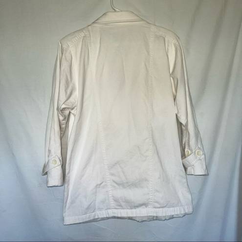 London Fog VINTAGE  white double breasted  peacoat size 12