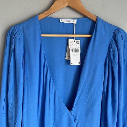 Mango NEW  Buttoned Wrap Blouse Size 8