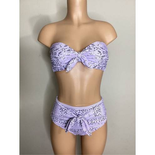 Jessica Simpson New.  lavender bandanna bikini set. Medium. Retails $108.