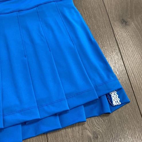 Lucky in Love  Playing in Paradise Hi Low Pleated Skirt Aegean Blue Size Large