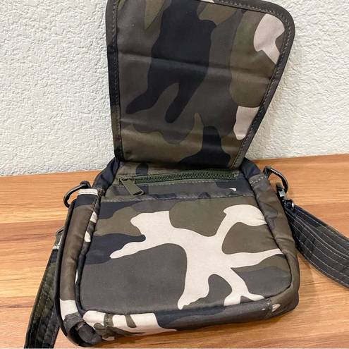 infinity LUG  Can Can Green Camo Nylon RFID Convertible Mini Crossbody Bag