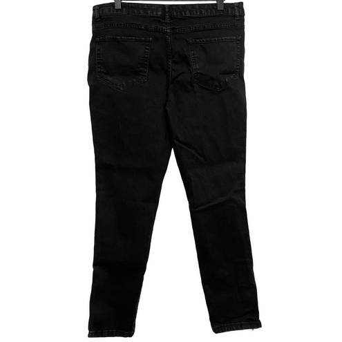 Attention  Black Slim Fit Zipper Skinny Jeans 12