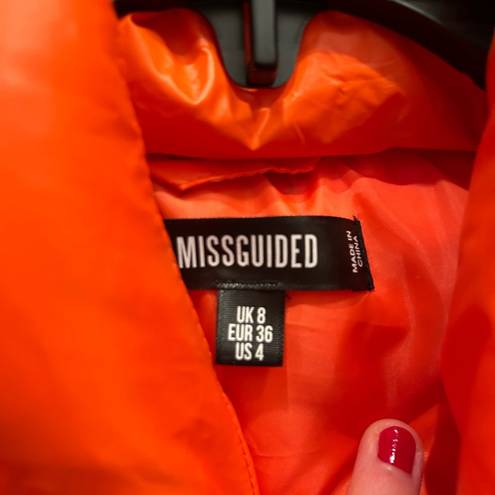 Missguided ORANGE  PUFFER JACKET / VEST🧡