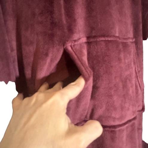 32 Degrees Heat 32 Degree Heat Wine Hooded Heavy Lounge Cozy Sleepwear Snuggy Robe Women Sz S/M