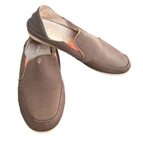 Olukai  Waialua Mesh Slip On Mustang/Melon Womens Size: 10