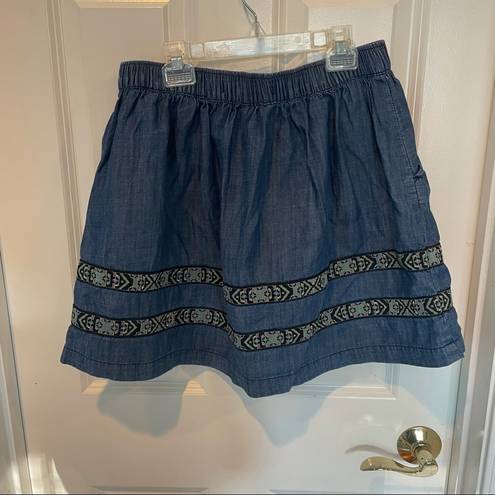 Harper  Blue Patterned Skirt Sz M