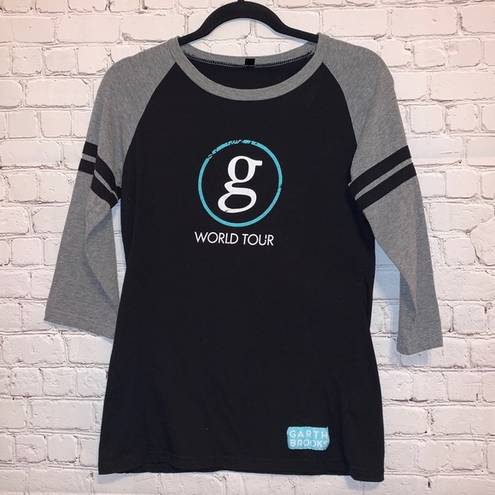 Brooks 🇺🇸 Garth  G World Tour Black Tee Shirt