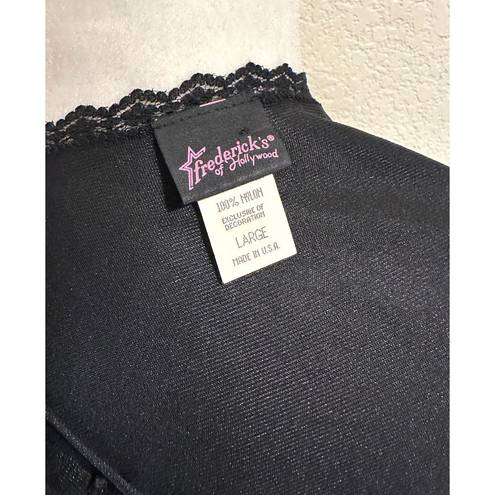 Frederick's of Hollywood  Vintage 90s Black Maxi Lingerie 