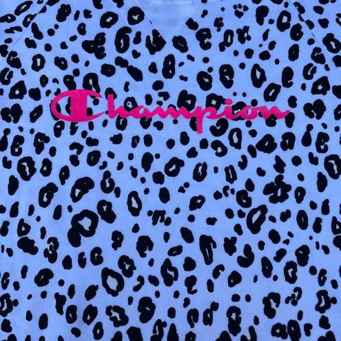 Champion Brand New  Leopard Pink Girls Crewneck Sweater
