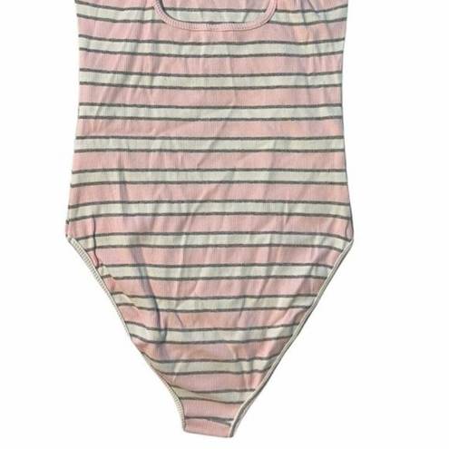 American Apparel NEW  Striped Bodysuit