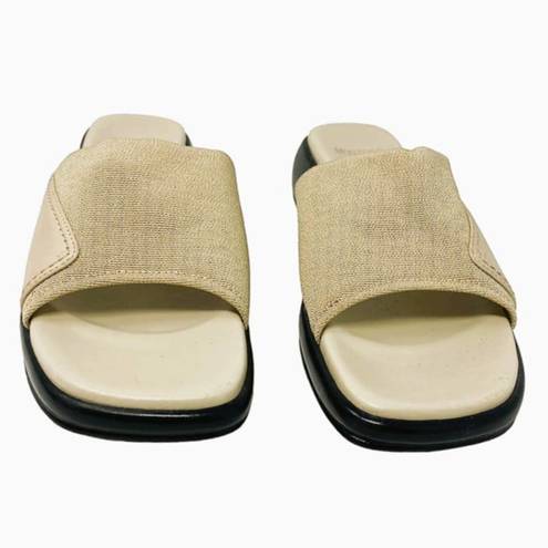 Mootsies Tootsies NWOT ~  Beige Slides Summer Sandals ~ Women's Size 9 M