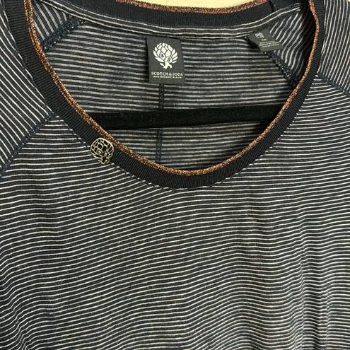 Scotch & Soda  Striped Scoop Tee Long Sleeve Tee