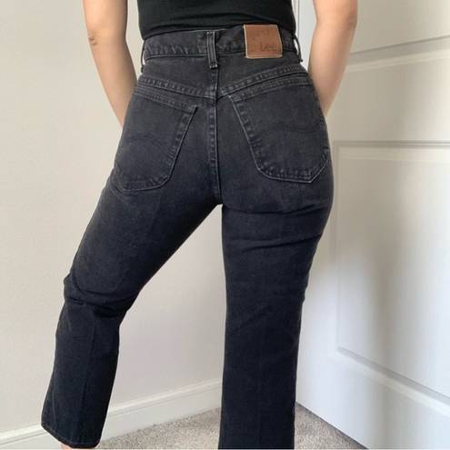 Riders By Lee VINTAGE Lee Riders Black Denim High Rise High Waisted Straight Leg Fit Jeans
