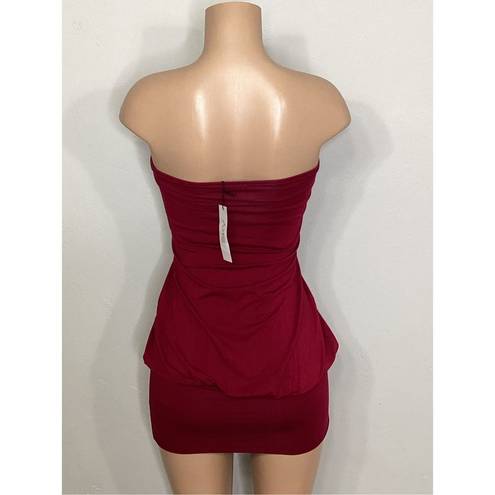 Ruby New. SKY dark red  mini dress. Normally $228