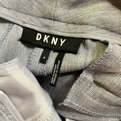 DKNY  Gray Flat Front Cropped Ankle Chino Dress Pants Women's Size 6