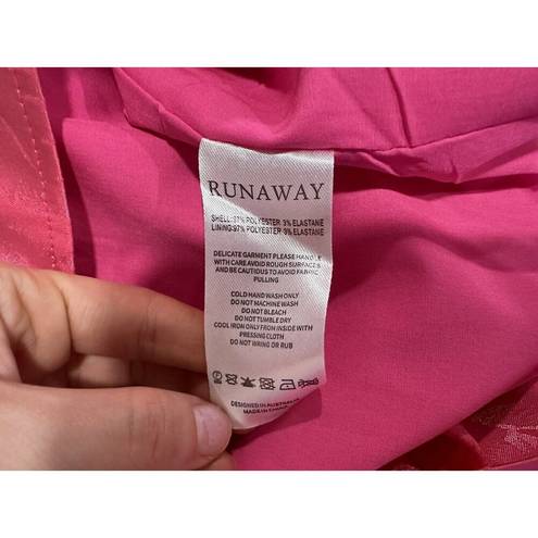 RUNAWAY THE LABEL  Floss Dress Pink Large L NWT